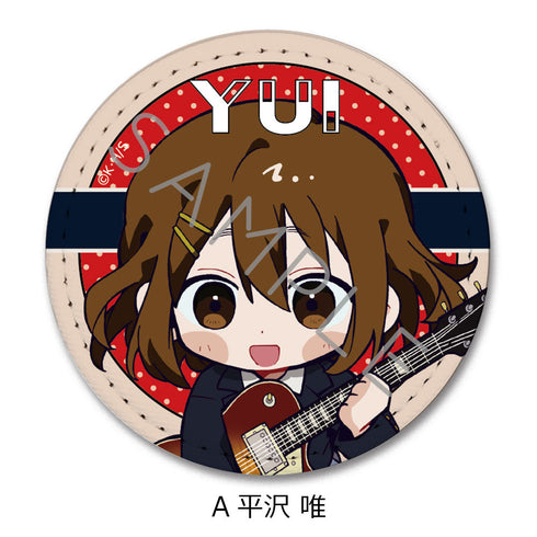 『けいおん!』レザーバッジ(丸形) A 平沢唯